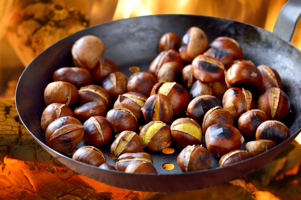 tavada kestane pişirme